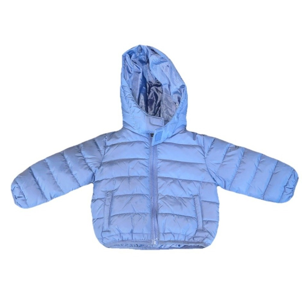 Mighty Mac Kids Sz 6M Puffer Zip Jacket Hooded Winter Coat Periwinkle